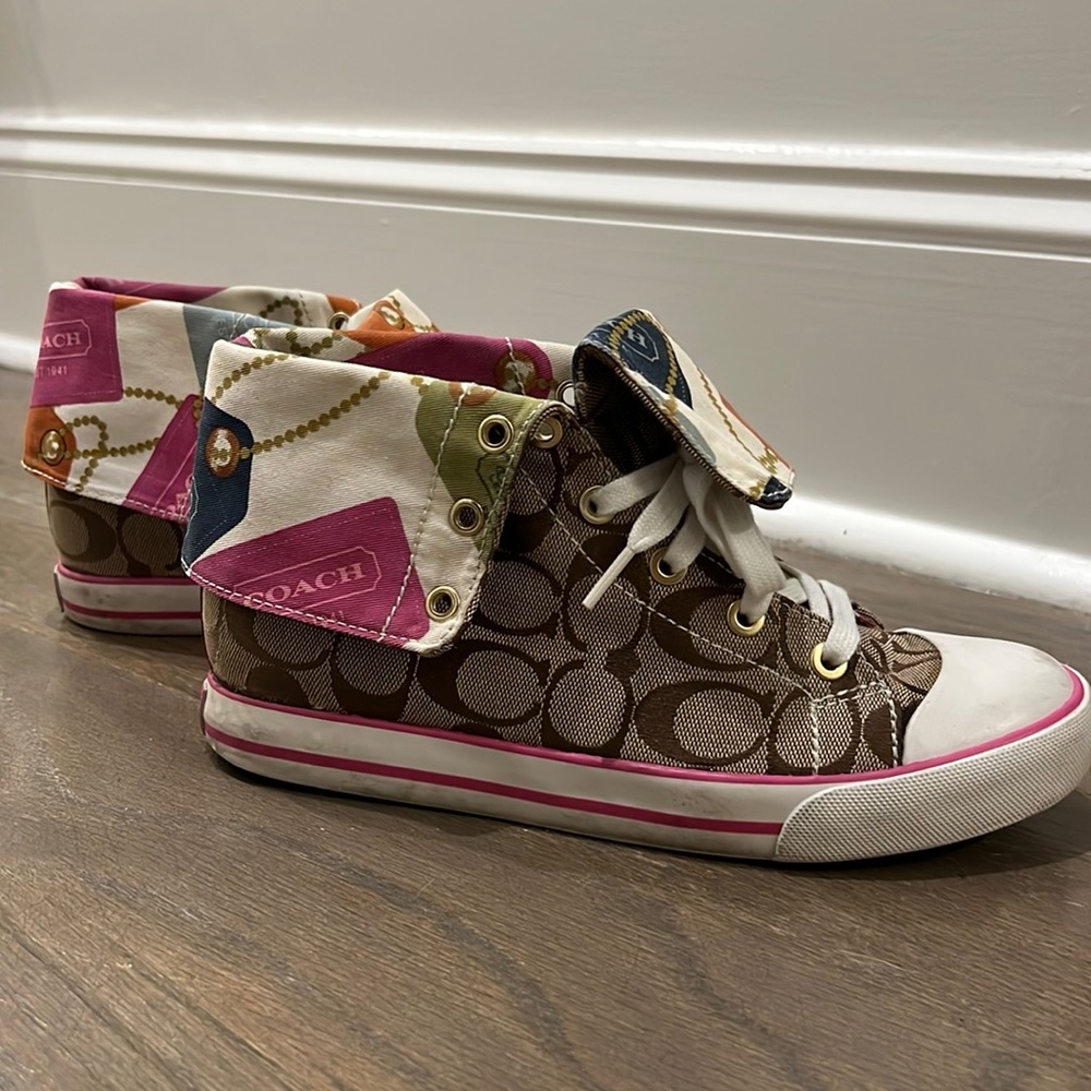 Coach Bonney Pink High Top Sneaker